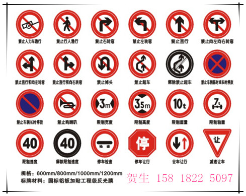 禁令標(biāo)志牌